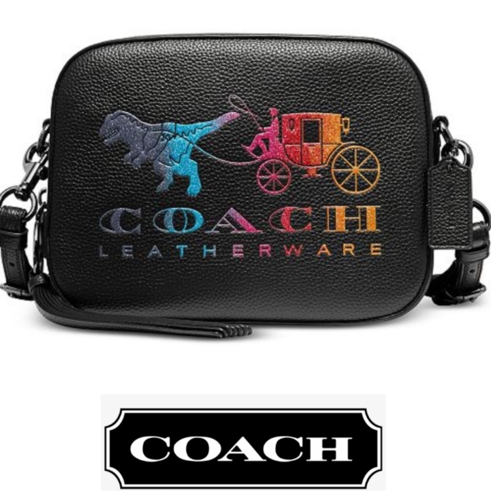 LIMITED‎ EDITION Coach Rexy and Carriage Glitter Camera Bag Style No. 69417